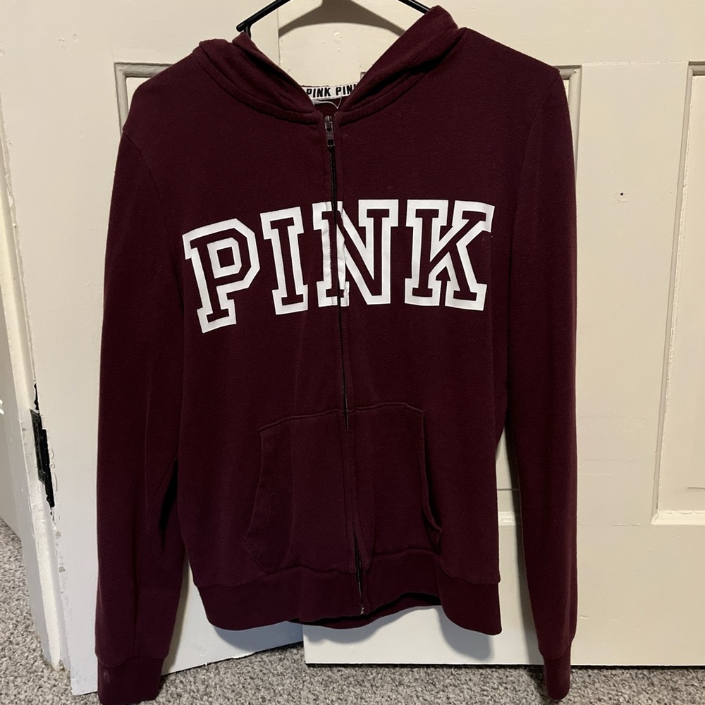 Medium Victoria secret pink zip up jacket